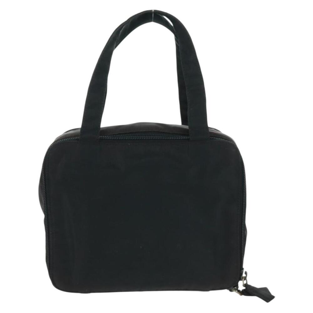 PRADA Hand Bag Nylon Black Silver Auth 161692 - Picture 2 of 16
